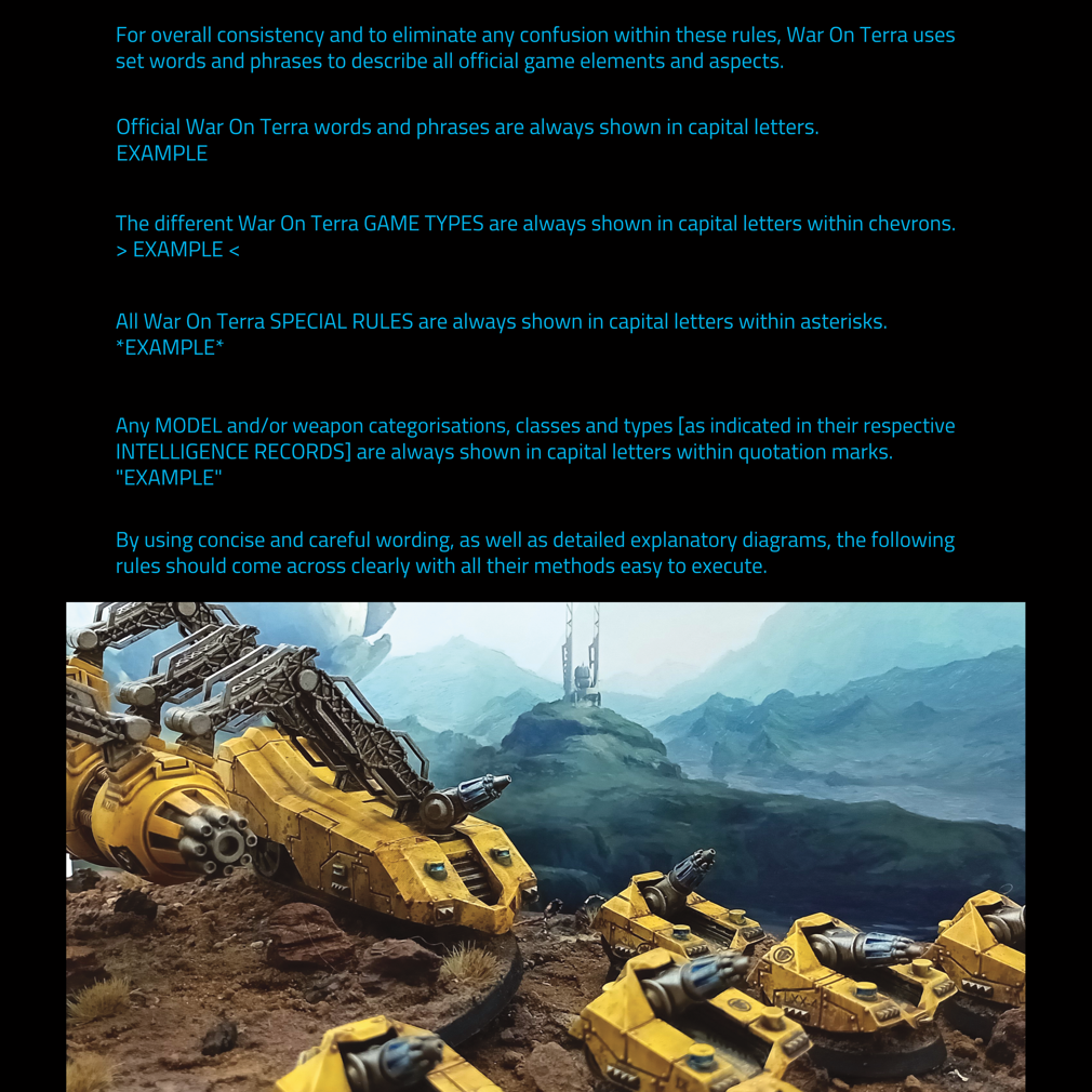 War On Terra Rule Book FREE PDF