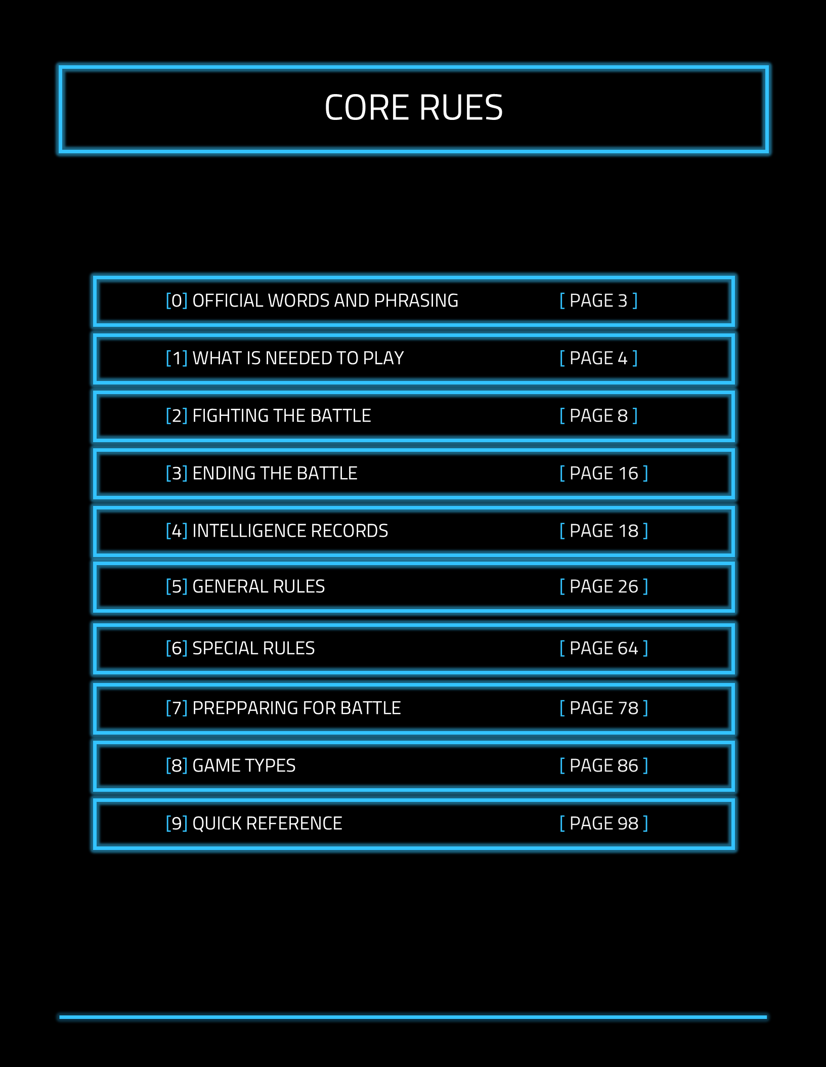 War On Terra Rule Book FREE PDF